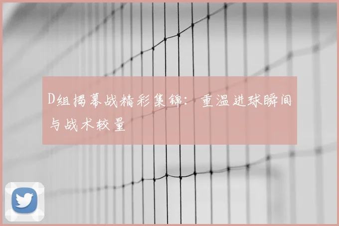 D组揭幕战精彩集锦:重温进球瞬间与战术较量
